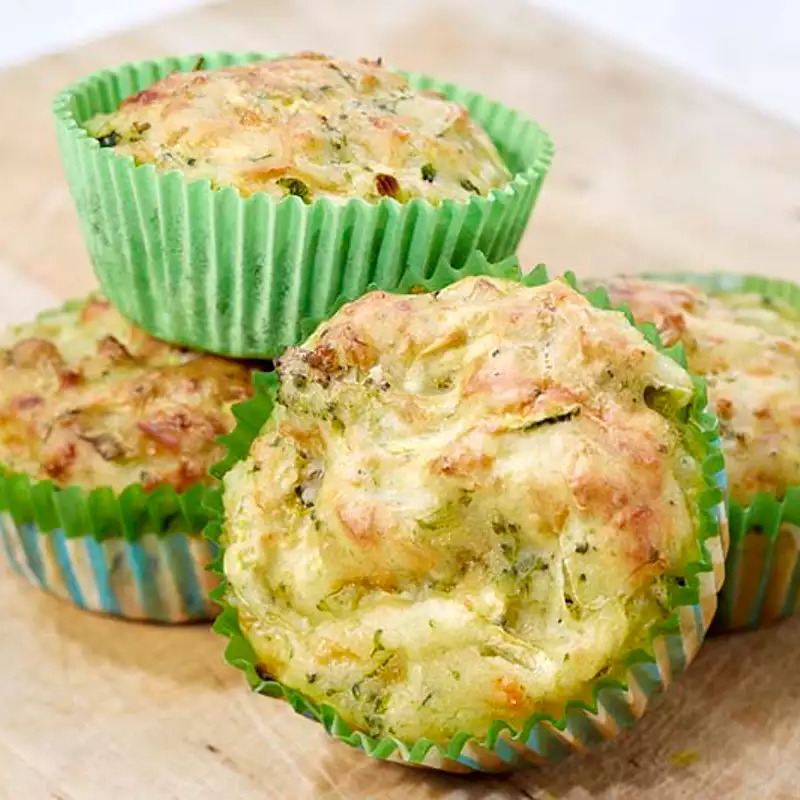 Muffins brocolits comté